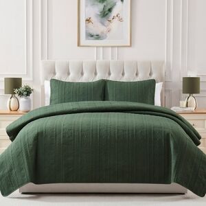 SEVENTH STUDIO CABLE KNIT PINSONIC MICROFIBER 3 PC -FULL/QUEEN NWT